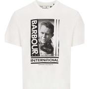 T-shirt Barbour mts0864 wh32 T-shirt homme Blanc comme neige