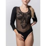 Bodys Luna Body manches longues Grace noir Splendida