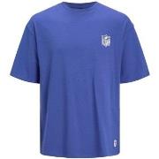 T-shirt Jack &amp; Jones 12206810 NFL LOGO TEE-MAZARINE BLUE LOOSE FIT