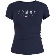 T-shirt Tommy Jeans T-shirt ref 51772 C87 Marine