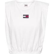 T-shirt Tommy Jeans Tee-shirt femme Ref 55746 blanc