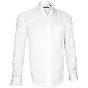 Chemise Emporio Balzani chemise tissu armure bianco blanc