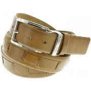 Ceinture Emporio Balzani ceinture cuir havane beige