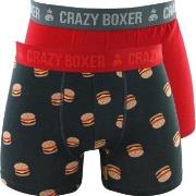 Boxers Crazy Boxer CRAZYBOXER 2 Boxers Homme Bio BCX2 BURG anthra