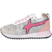 Baskets basses enfant W6yz KIS-J Basket Enfant Fuxia Silver paillettes