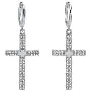 Boucles oreilles Orusbijoux Boucles D'oreilles Argent Forme Croix Sert...