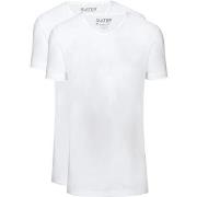 T-shirt Slater T-shirts Basique Lot de 2 Col-V Extra Long Blanc