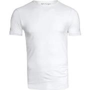 T-shirt Garage Stretch Basique Col Rond Blanc