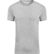 T-shirt Garage Stretch Basique Gris Col Rond