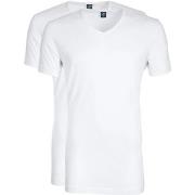 T-shirt Suitable Vibambo T-Shirt Col En V Blanc 2-Pack