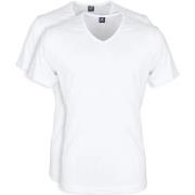 T-shirt Suitable Vita T-Shirt Col En V Blanc 2-Pack