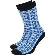 Socquettes Suitable Chaussettes Motif 3D Bleu