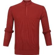 Sweat-shirt Suitable Pull-over George Demi-Zip Rouille
