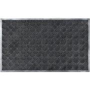 Tapis Unimasa Essuie-pieds aspect métal en Gomme 75 cm