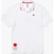 T-shirt Lacoste Polo Heritage Blanc