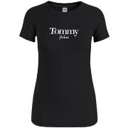 T-shirt Tommy Jeans T Shirt Femme Ref 57222 BDS Noir