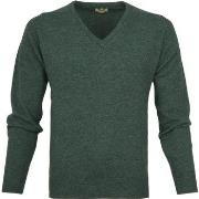 Sweat-shirt William Lockie Pull Laine Moorland Vert