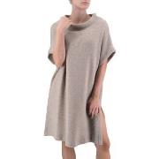 Robe Soho-T Robe En Tricot Avec Col Et Fentes