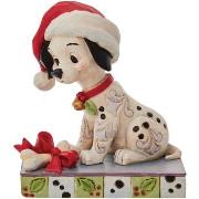 statuettes et figurines Enesco Figurine 101 dalmatiens Lucky Noël