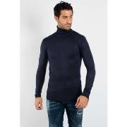Pull Hollyghost Pull fin col roulé YY02 - Navy