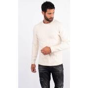 Pull Hollyghost Pull col rond en maille ivoire
