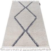 Tapis Rugsx Tapis BERBER MEKNES B5910 crème et gris 80x150 cm