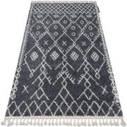 Tapis Rugsx Tapis BERBER TANGER B5940 gris et blanc 160x220 cm