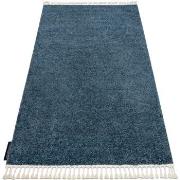 Tapis Rugsx Tapis BERBER 9000 bleu Franges berbère marocain 120x170 cm