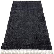 Tapis Rugsx Tapis BERBER 9000 gris Franges berbère marocain 160x220 cm