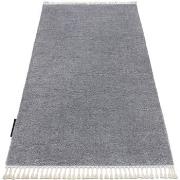 Tapis Rugsx Tapis BERBER 9000 gris clair Franges berbère 160x220 cm