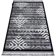 Tapis Rugsx Tapis MAROC P658 Flocons de neige noir 80x150 cm