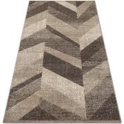 Tapis Rugsx Tapis FEEL 5673/15055 CHEVRON beige et marron 80x150 cm