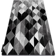 Tapis Rugsx Tapis INTERO PLATIN 3D Triangles gris 160x220 cm