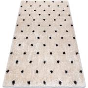 Tapis Rugsx Tapis FLUFFY 2370 shaggy points - crème 160x220 cm