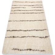 Tapis Rugsx Tapis FLUFFY 2371 shaggy Rayures - crème 140x190 cm