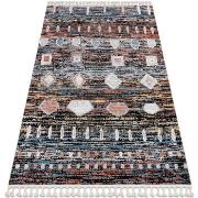 Tapis Rugsx Tapis moderne BELLE BR36A noir et rose 80x150 cm