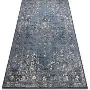 Tapis Rugsx Tapis NAIN Rosette vintage 7599/50911 bleu foncé 80x150 cm