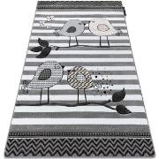 Tapis Rugsx Tapis PETIT BIRDS PETITS OISEAUX gris 160x220 cm