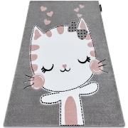 Tapis Rugsx Tapis PETIT KITTY chat, chaton gris 200x290 cm