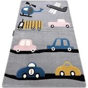 Tapis Rugsx Tapis PETIT TOYS JOUETS VOITURES gris 200x290 cm