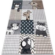 Tapis Rugsx Tapis FUN Pets pour enfants, animaux gris 120x170 cm