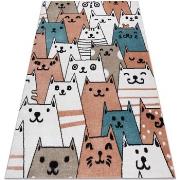 Tapis Rugsx Tapis FUN Gatti pour enfants, chats animaux 140x190 cm