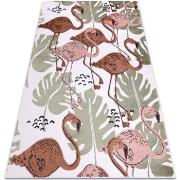 Tapis Rugsx Tapis FUN Flami pour enfants flamants roses 80x150 cm