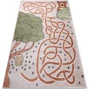 Tapis Rugsx Tapis FUN Honey pour enfants, ours, abeilles 140x190 cm