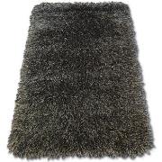 Tapis Rugsx Tapis LOVE SHAGGY modèle 93600 noir et 160x230 cm