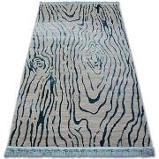 Tapis Rugsx Tapis ACRYLIQUE MANYAS 195AA Gris/Bleu franges 160x230 cm