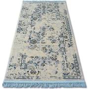 Tapis Rugsx Tapis ACRYLIQUE MANYAS 196AA Ivoire/Doré franges 100x300 c...