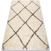 Tapis Rugsx Tapis FLUFFY 2373 shaggy treillis - crème 120x170 cm