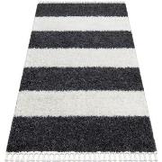 Tapis Rugsx Tapis UNION 4079 Rayures gris et crème 140x190 cm