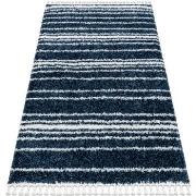 Tapis Rugsx Tapis UNION 4080 Rayures bleu et crème 120x170 cm